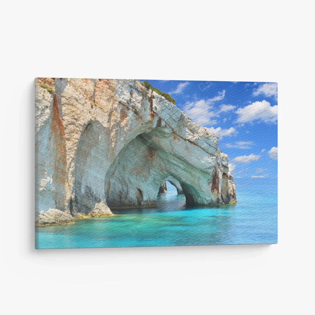 Leinwandbild blaue höhlen von Zakynthos – Wallnifity® Leinwandbild blaue höhlen von Zakynthos – Wallnifity®