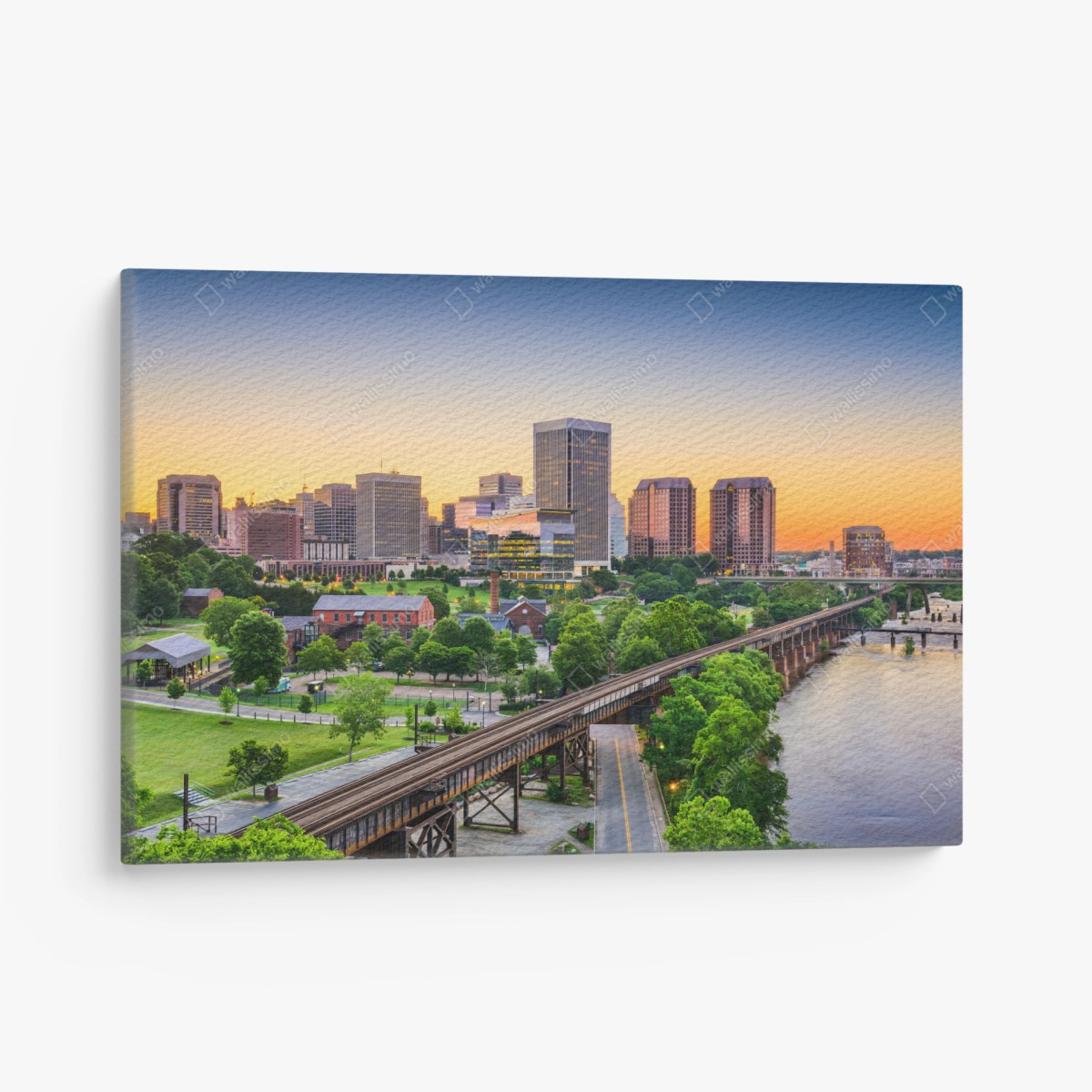 Leinwandbild Richmond skyline bei sonnenuntergang – Wallnifity®