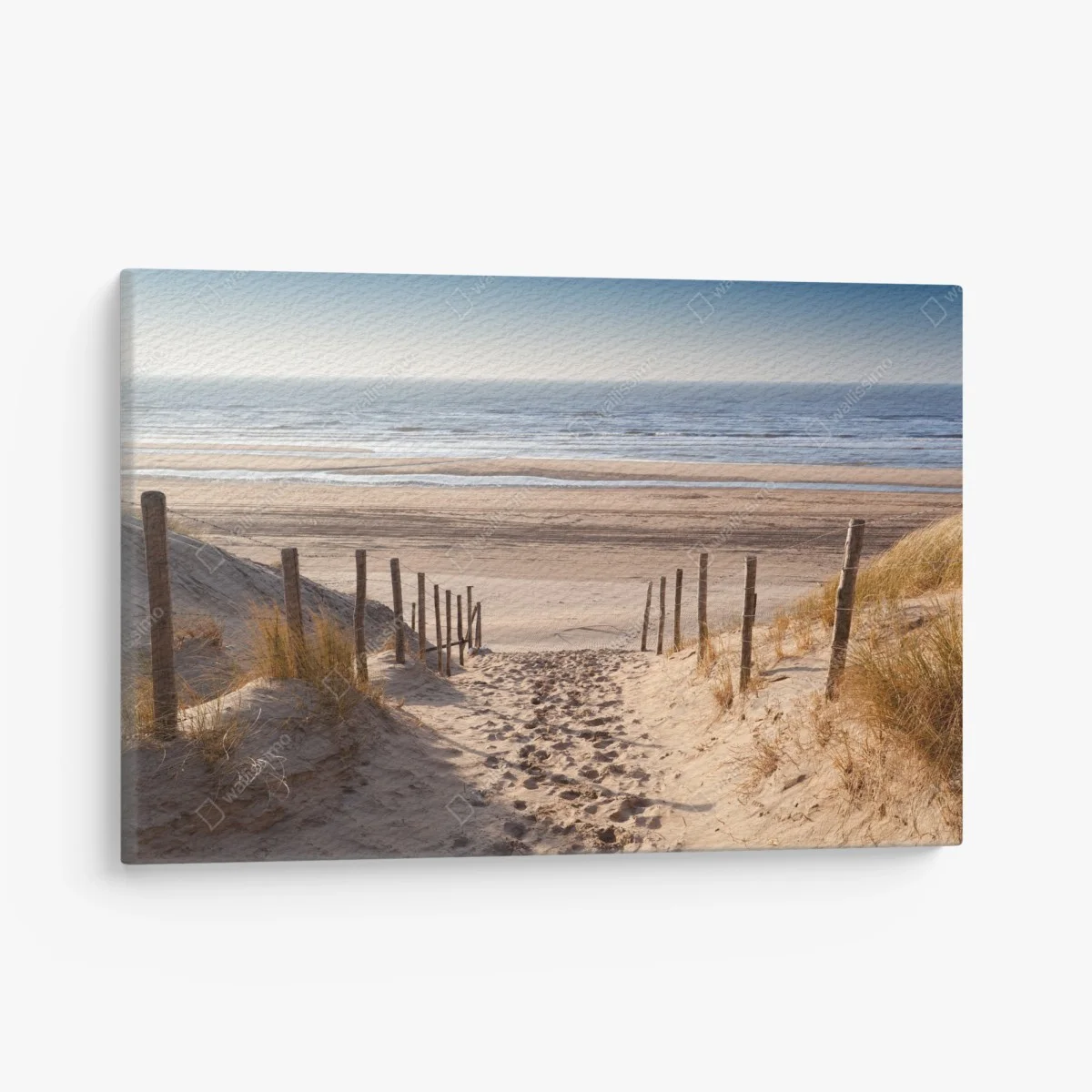 Leinwandbild sonniger weg zur Nordsee – Wallnifity® Leinwandbild sonniger weg zur Nordsee – Wallnifity®