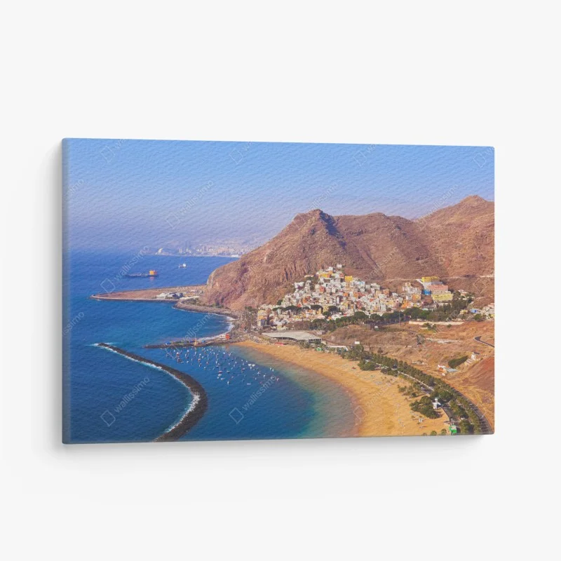 Leinwandbild strandmotiv Playa de Las Teresitas, Teneriffa