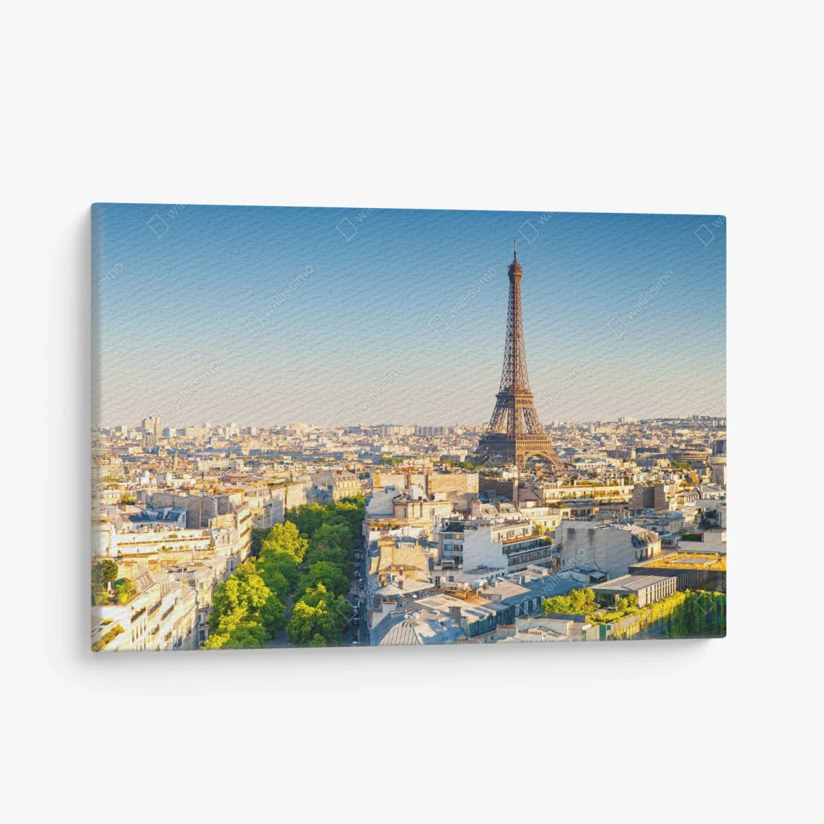 Leinwandbild Paris skyline mit dem Eiffelturm – Wallnifity® Leinwandbild Paris skyline mit dem Eiffelturm – Wallnifity®