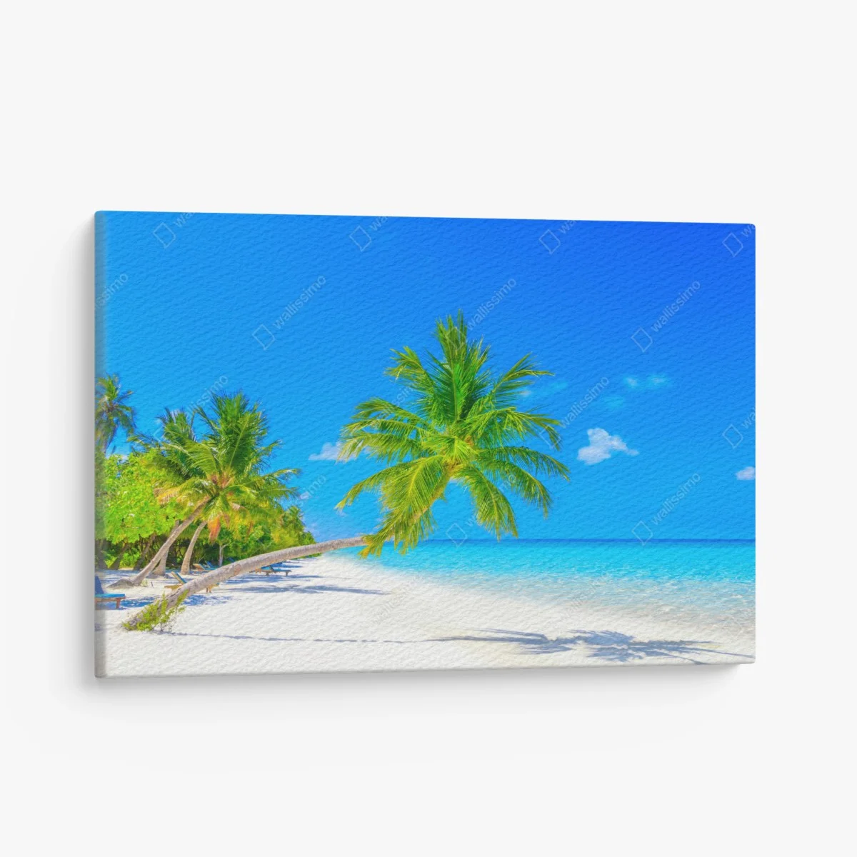 Leinwandbild traumhafte strandlandschaft auf den Malediven – Wallnifity® Leinwandbild traumhafte strandlandschaft auf den Malediven – Wallnifity®