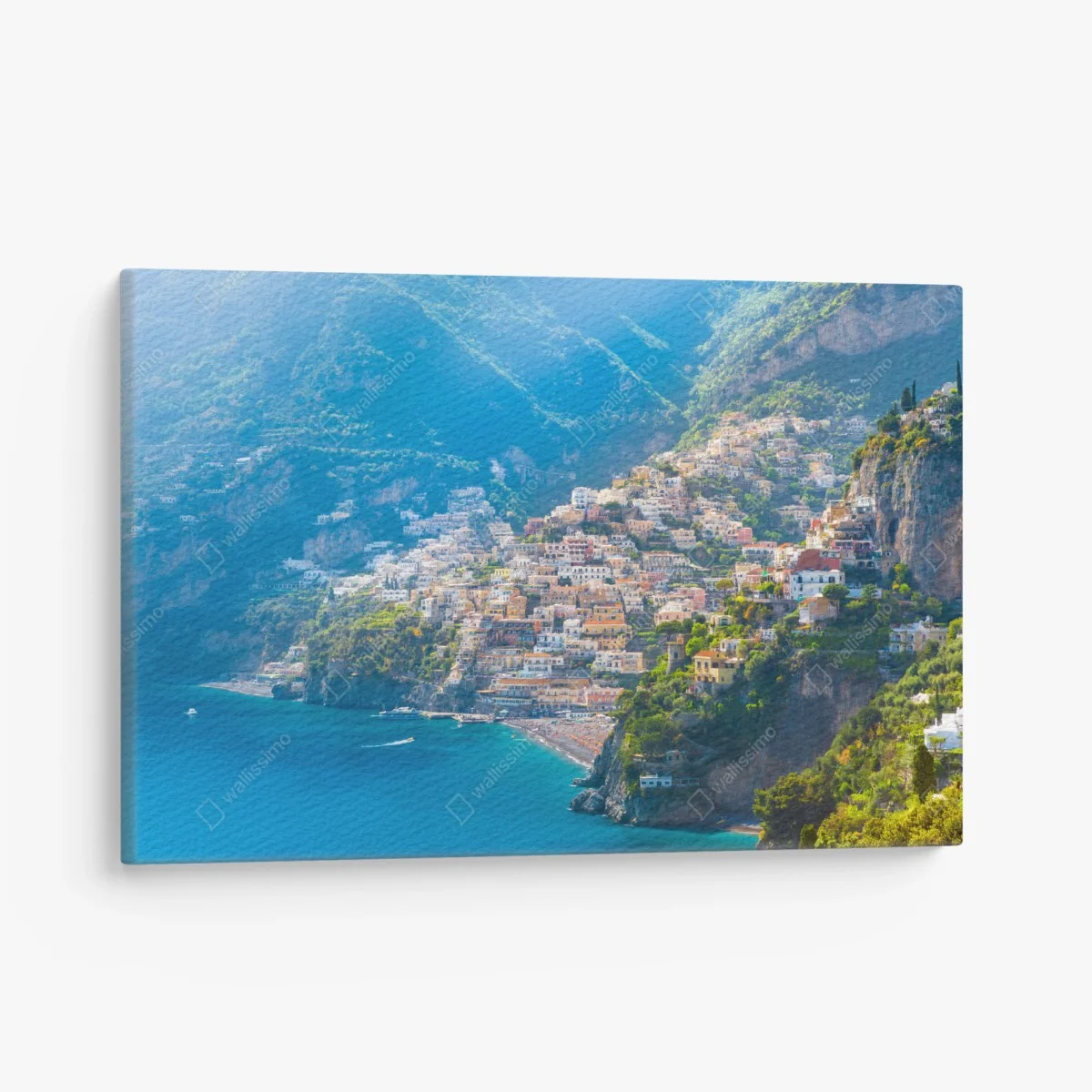 Leinwandbild Positano: buntes küstendorf an der Amalfiküste – Wallnifity® Leinwandbild Positano: buntes küstendorf an der Amalfiküste – Wallnifity®