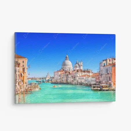 Leinwandbild Venedig großer kanal panorama – Wallnifity®