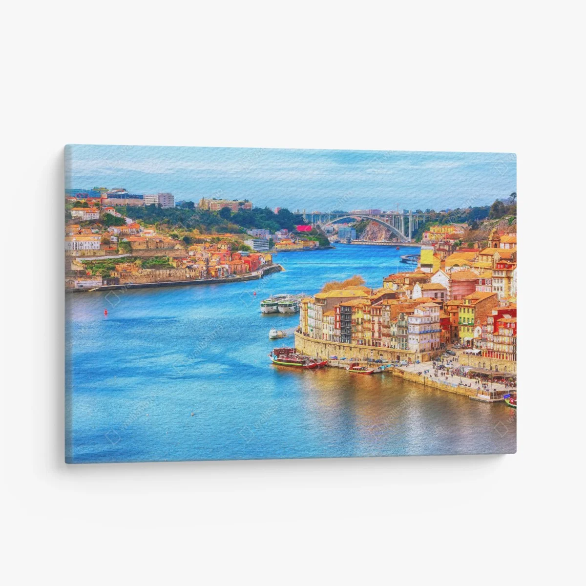 Leinwandbild Porto uferpanorama – Wallnifity® Leinwandbild Porto uferpanorama – Wallnifity®