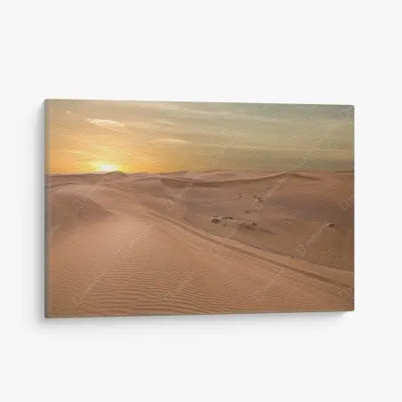 Leinwandbild sonnenuntergang über der wüste VAE – Wallnifity®