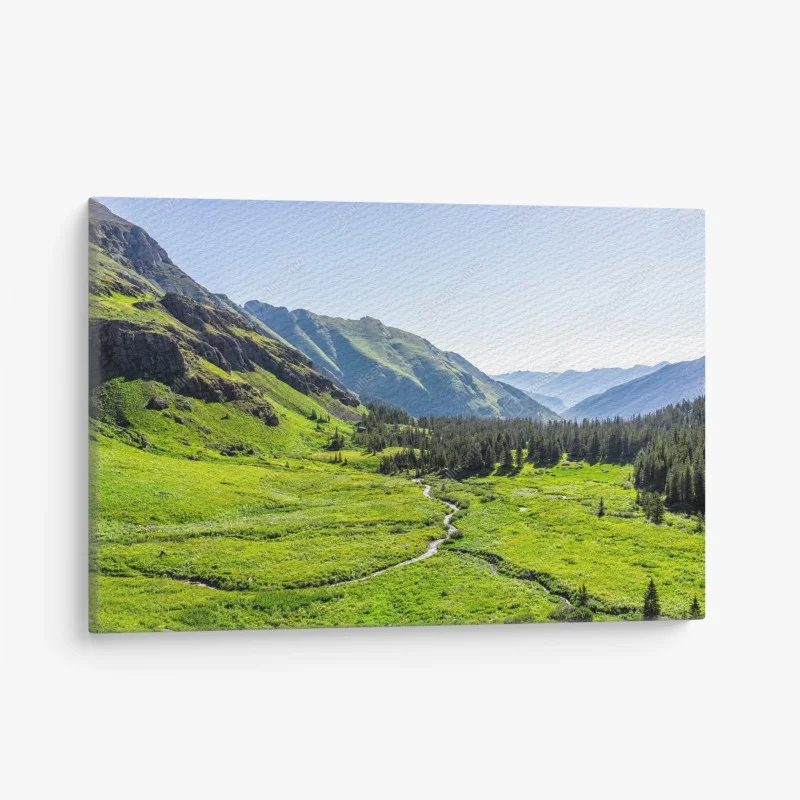 Leinwandbild ruhiges alpenthal