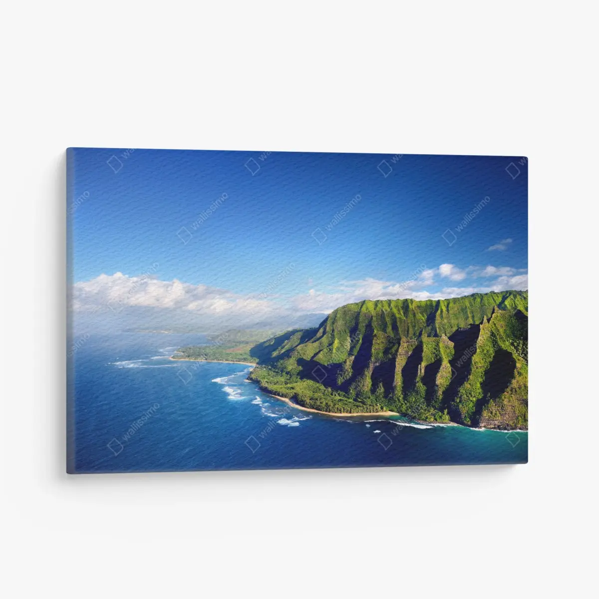 Leinwandbild majestätische küstenklippen über türkisfarbenem meer – Wallnifity®
