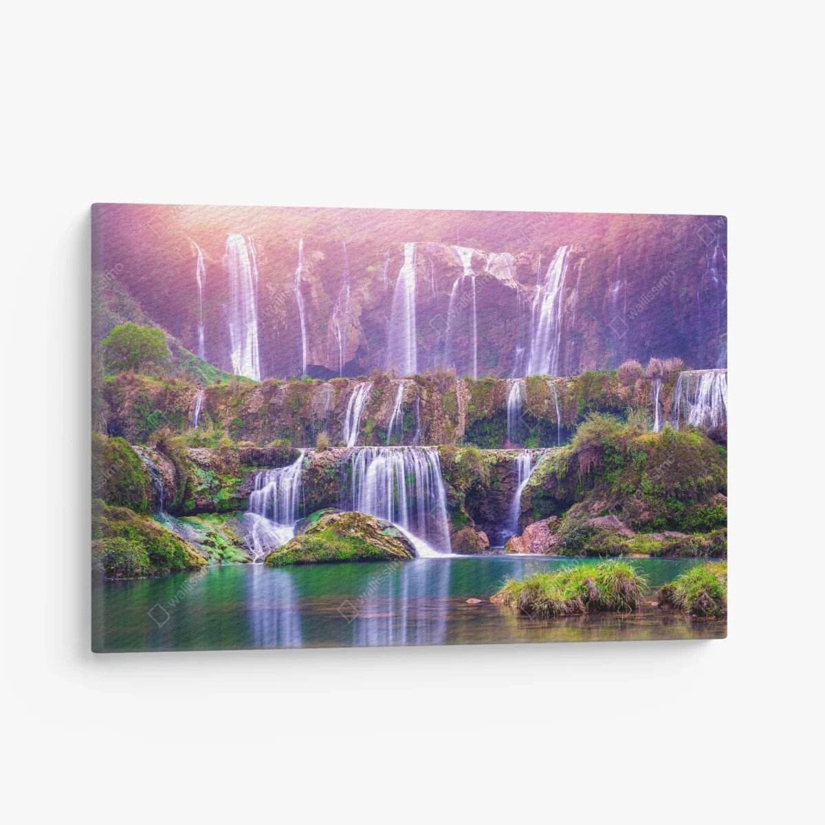 Leinwandbild friedlicher wasserfall Jiulong in Luoping, China – Wallnifity® Leinwandbild friedlicher wasserfall Jiulong in Luoping, China – Wallnifity®