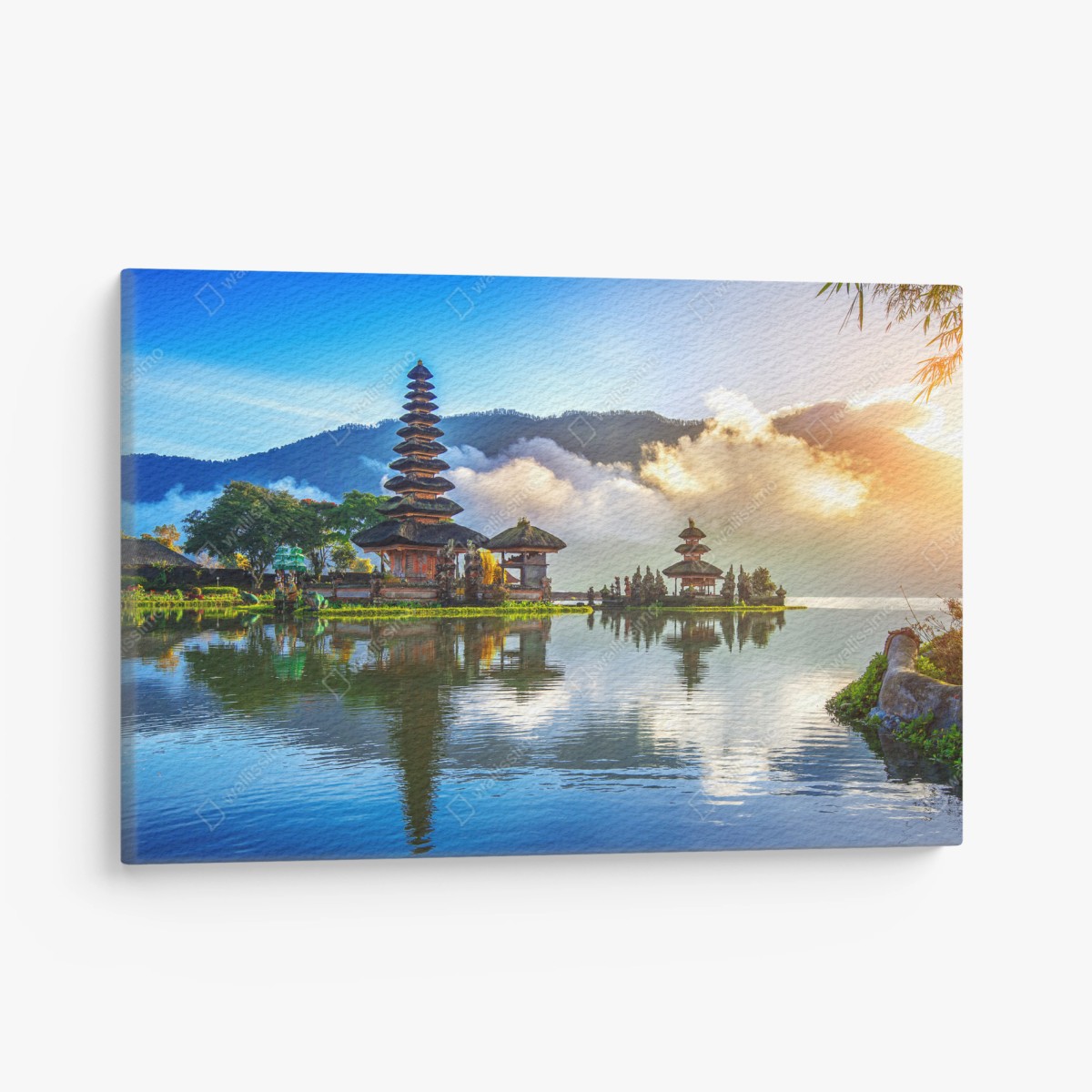 Leinwandbild Pura Ulun Danu Bratan bei sonnenaufgang – Wallnifity®