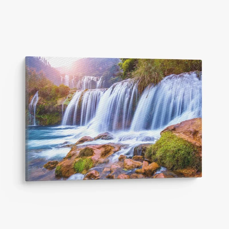 Leinwandbild Jiulong wasserfall in Luoping, China
