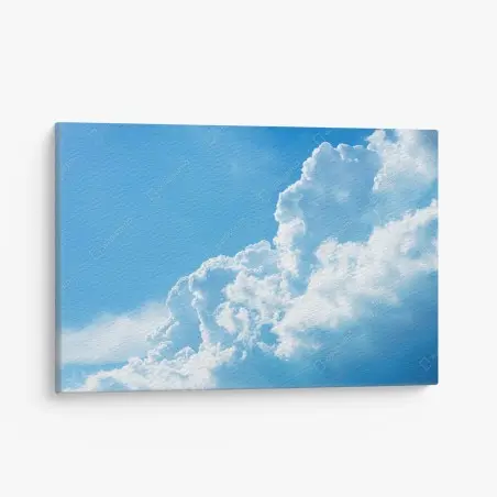 Leinwandbild sanfter blauer himmel mit fluffigen wolken – Wallnifity®