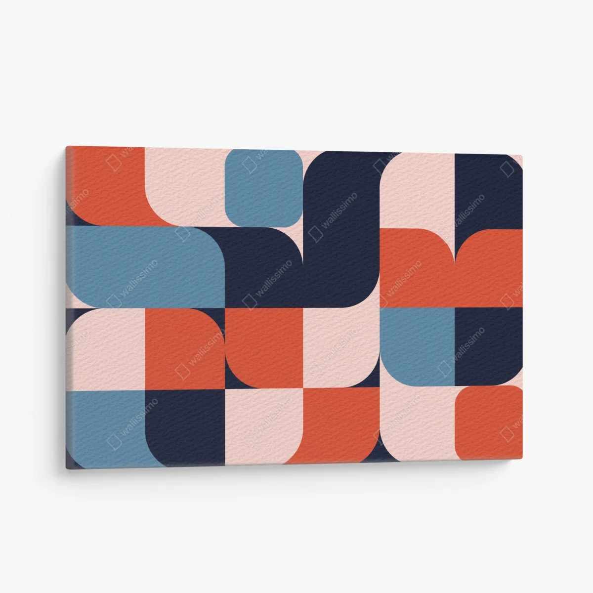Leinwandbild kräftiges geometrisches retro-muster – Wallnifity® Leinwandbild kräftiges geometrisches retro-muster – Wallnifity®