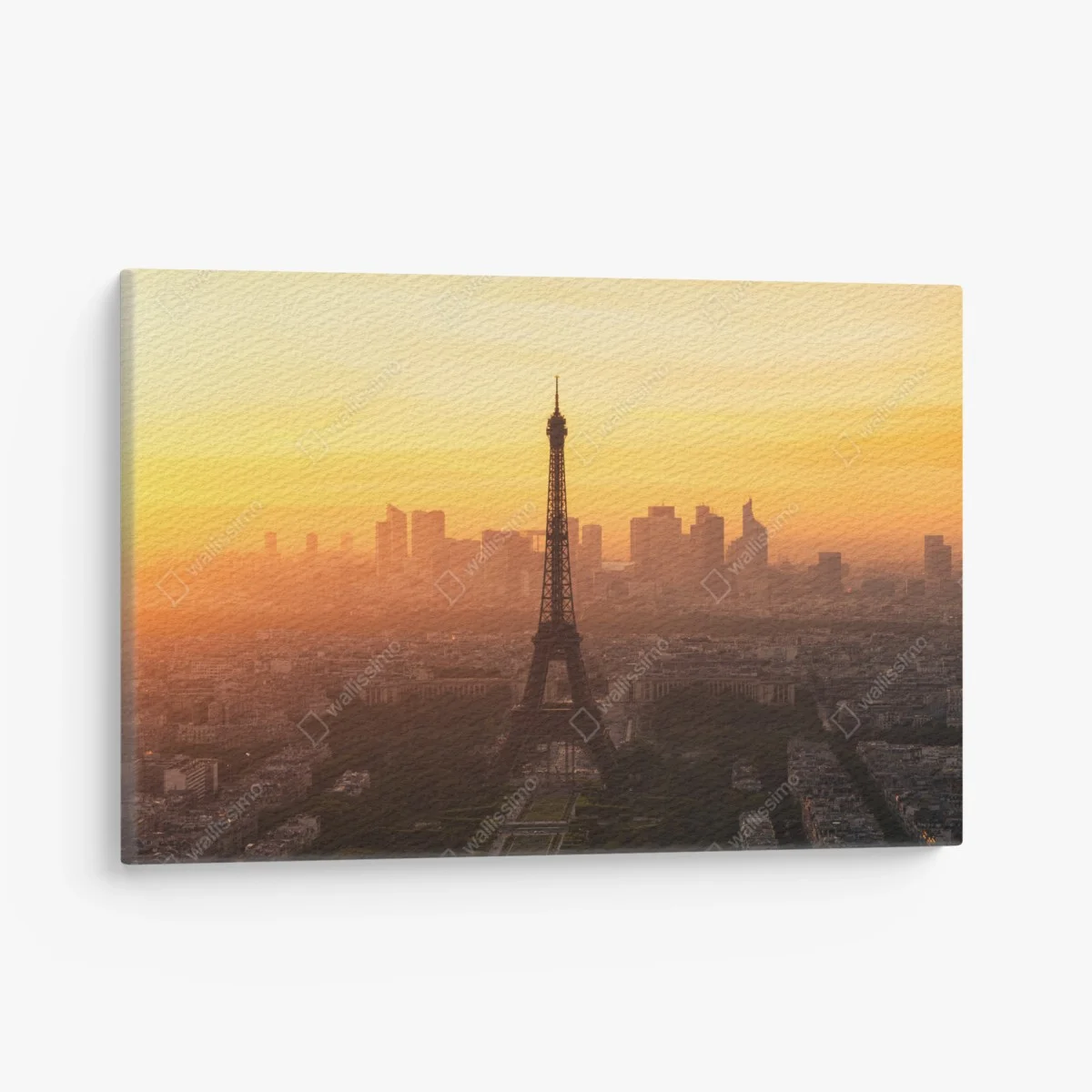 Leinwandbild Paris sonnenuntergang mit Eiffelturm – Wallnifity® Leinwandbild Paris sonnenuntergang mit Eiffelturm – Wallnifity®