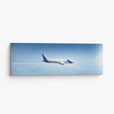 Leinwandbild jet im klaren blauen himmel – Wallnifity®