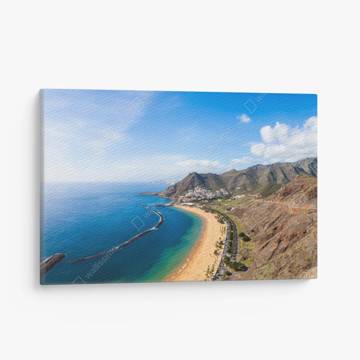 Leinwandbild strand Las Teresitas, panorama Teneriffa – Wallnifity® Leinwandbild strand Las Teresitas, panorama Teneriffa – Wallnifity®