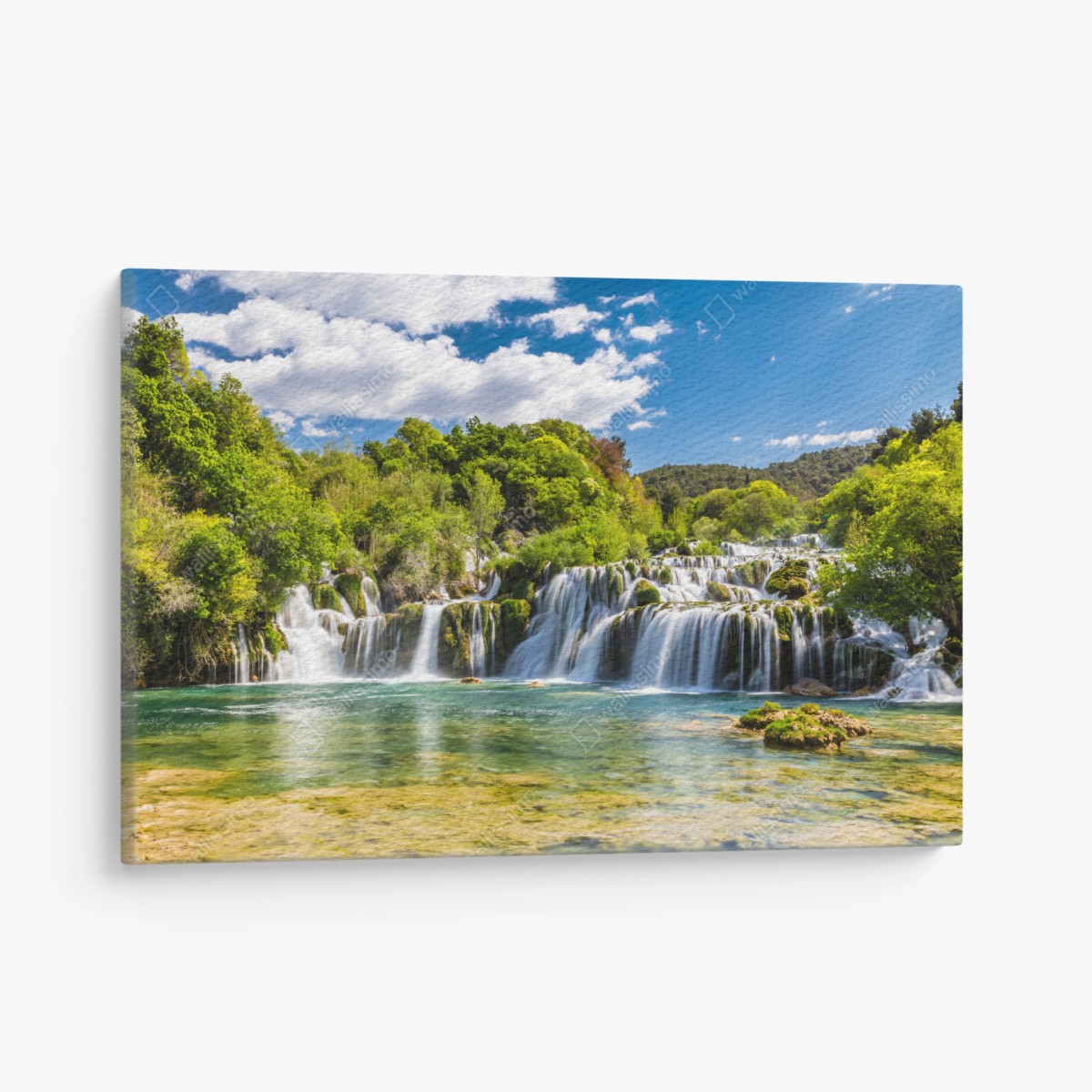 Leinwandbild ruhiger wasserfall Skradinski Buk im Krka Nationalpark – Wallnifity®