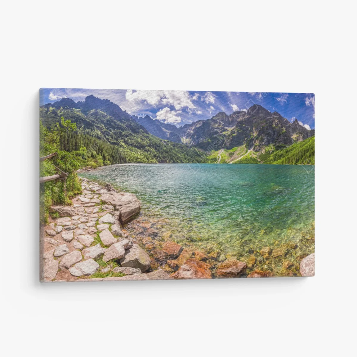 Leinwandbild panorama Morskie Oko, Tatra – Wallnifity® Leinwandbild panorama Morskie Oko, Tatra – Wallnifity®