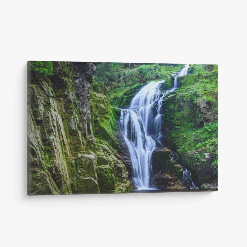 Leinwandbild wasserfall Kamienczyk im Riesengebirge – Wallnifity®