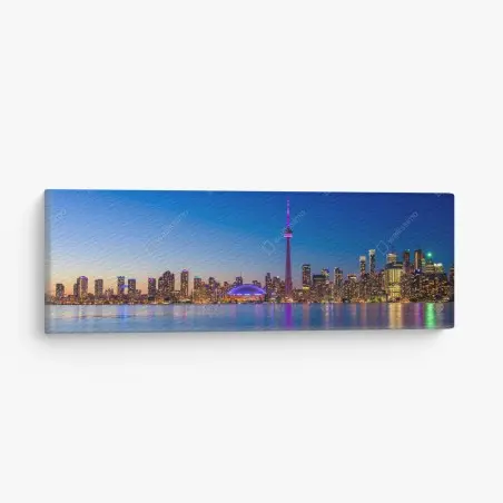 Leinwandbild Toronto skyline bei dämmerung – Wallnifity®