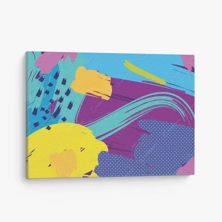 Leinwandbild lebendige abstrakte pop-art komposition – Wallnifity®