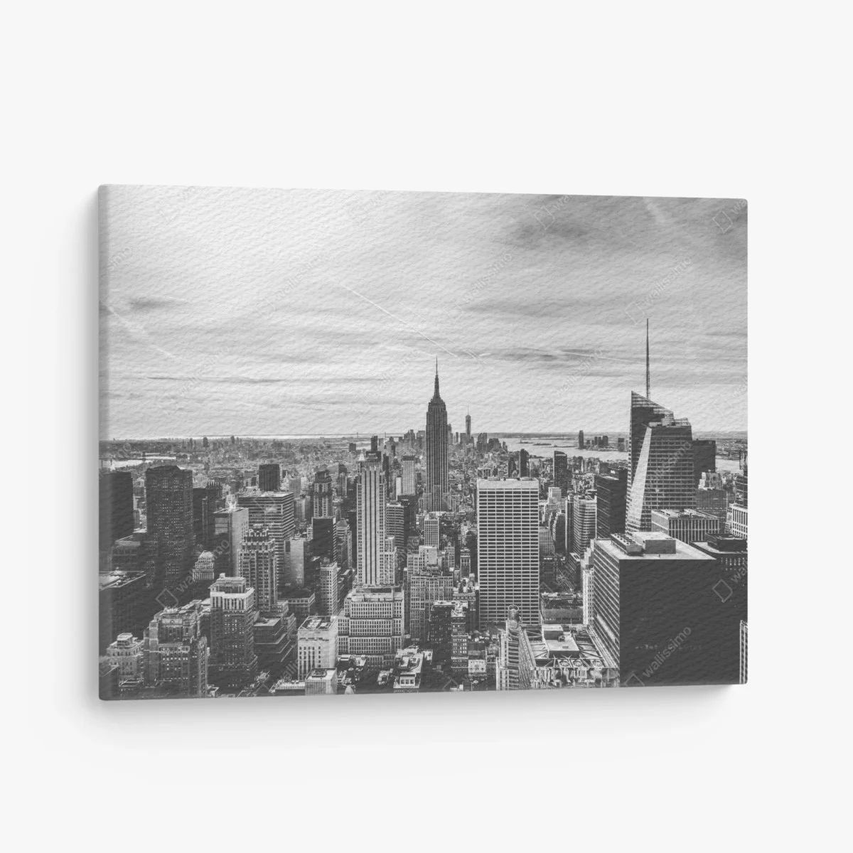 Leinwandbild panorama von New York in graustufen – Wallnifity® Leinwandbild panorama von New York in graustufen – Wallnifity®