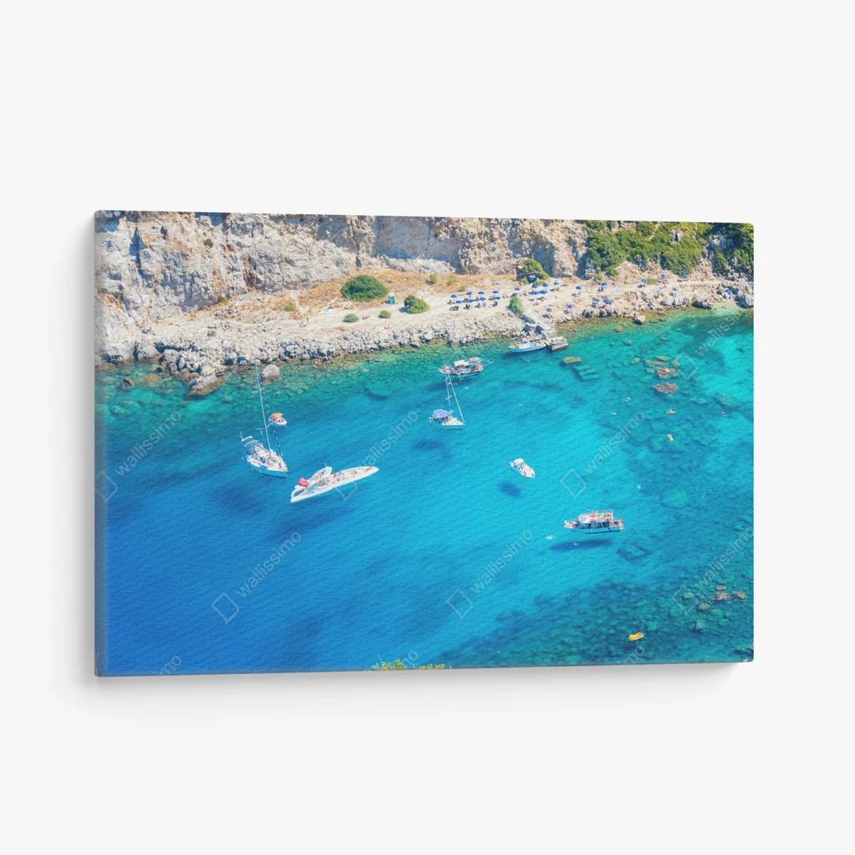 Leinwandbild luftaufnahme der Anthony Quinn Bucht, Rhodos – Wallnifity® Leinwandbild luftaufnahme der Anthony Quinn Bucht, Rhodos – Wallnifity®