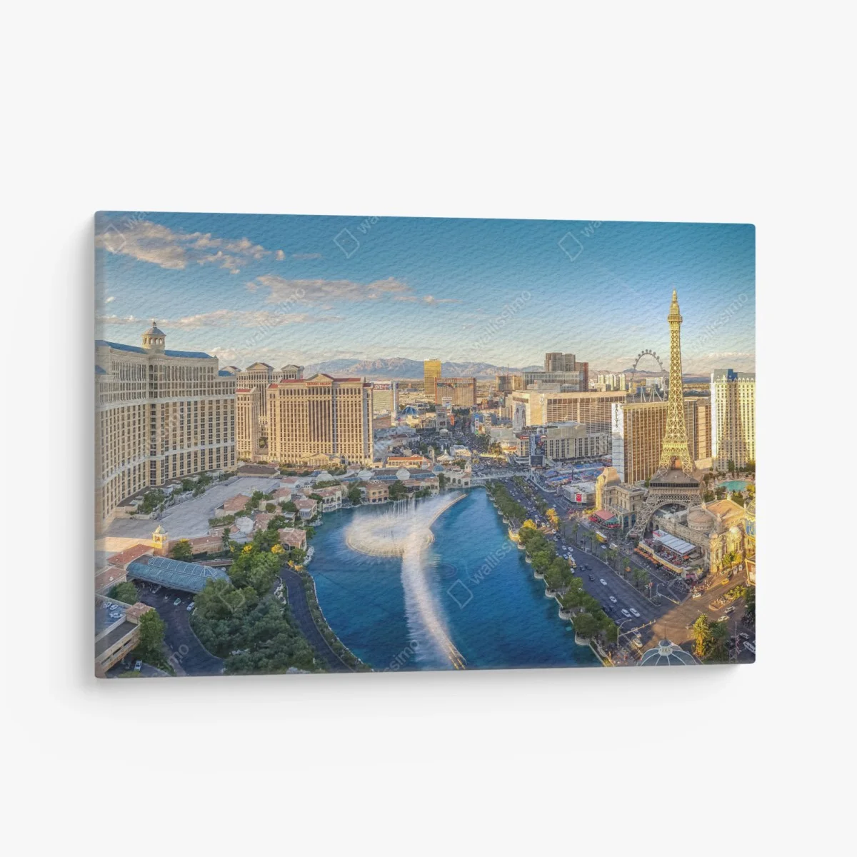 Leinwandbild abendliches panorama von Las Vegas am strip – Wallnifity® Leinwandbild abendliches panorama von Las Vegas am strip – Wallnifity®