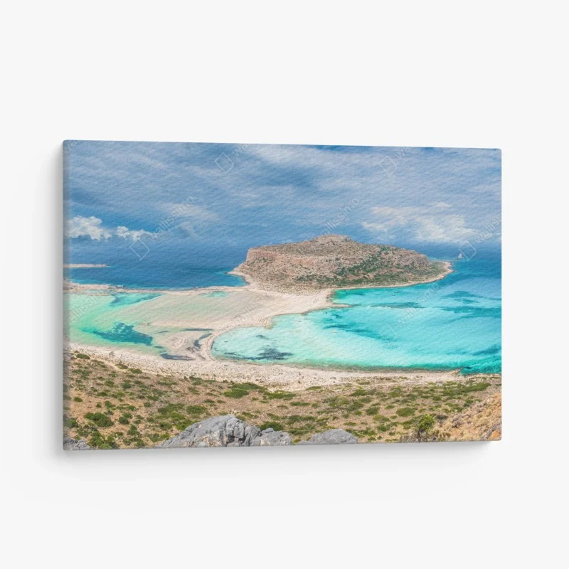 Leinwandbild Balos Lagoon, Kreta panorama strandblick