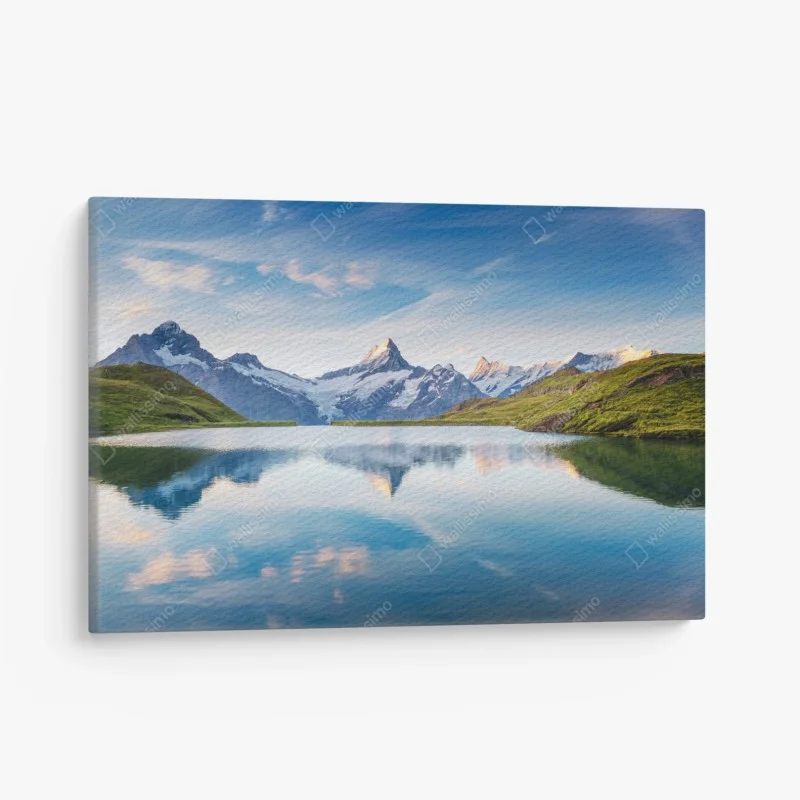 Leinwandbild majestätische Alpen-reflexion am Bachalpsee