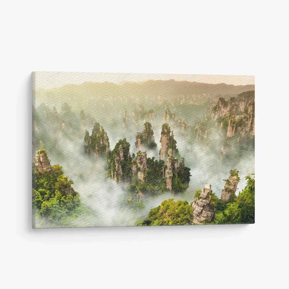 Leinwandbild neblige säulen von Zhangjiajie – Wallnifity® Leinwandbild neblige säulen von Zhangjiajie – Wallnifity®
