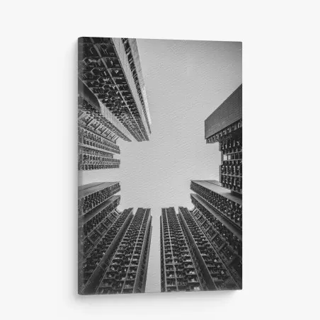 Leinwandbild städtische perspektive hochhäuser – Wallnifity®