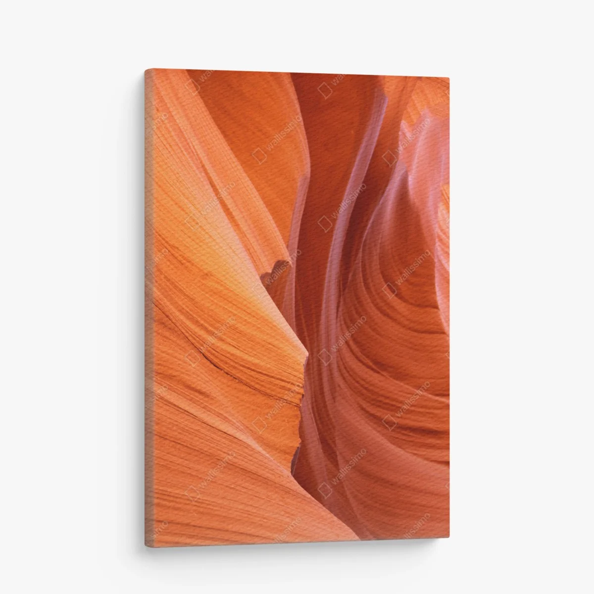 Leinwandbild warmer sandstein schlucht abstrakt – Wallnifity® Leinwandbild warmer sandstein schlucht abstrakt – Wallnifity®