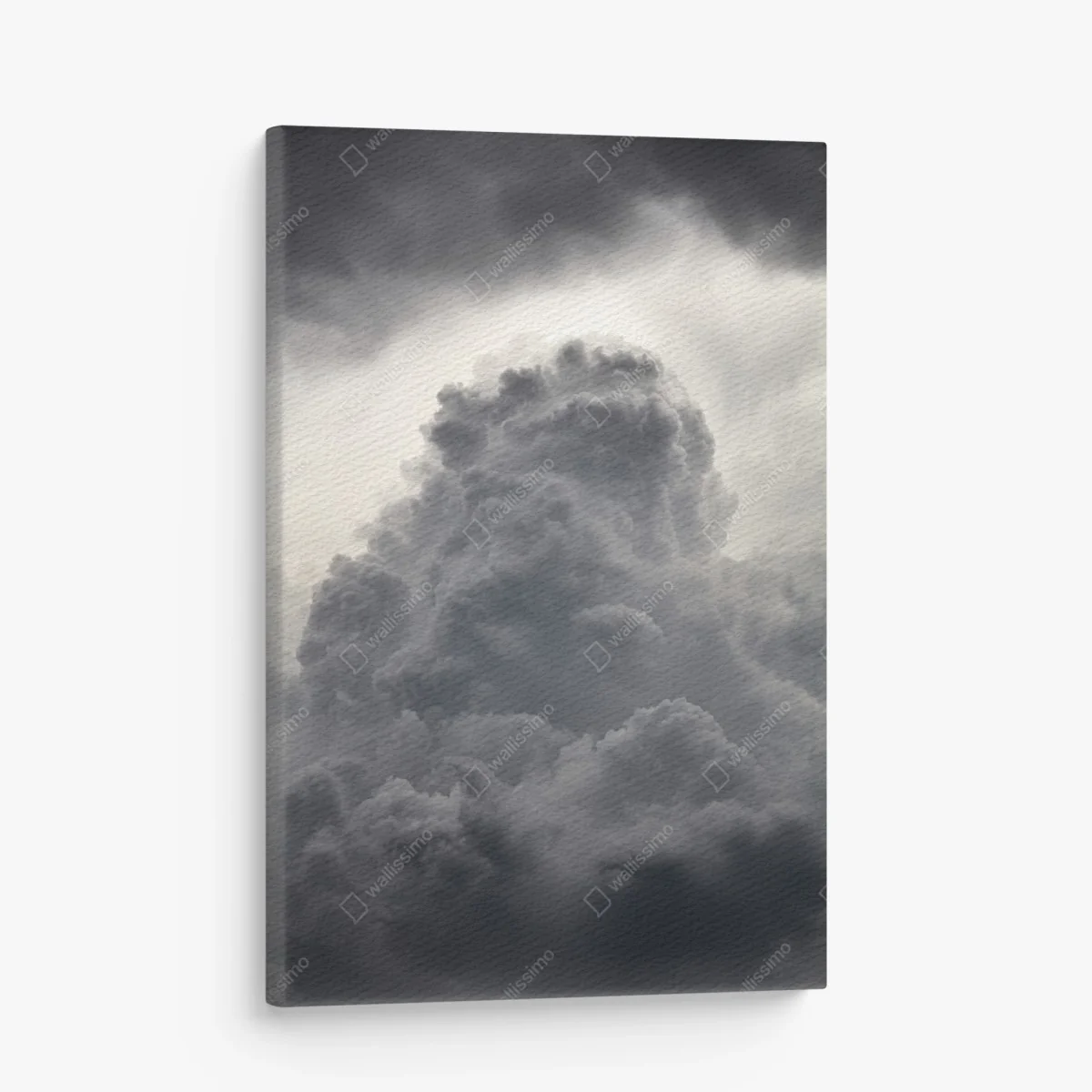 Leinwandbild dramatische graue wolkenlandschaft – Wallnifity® Leinwandbild dramatische graue wolkenlandschaft – Wallnifity®