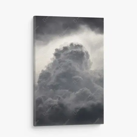 Leinwandbild dramatische graue wolkenlandschaft – Wallnifity®