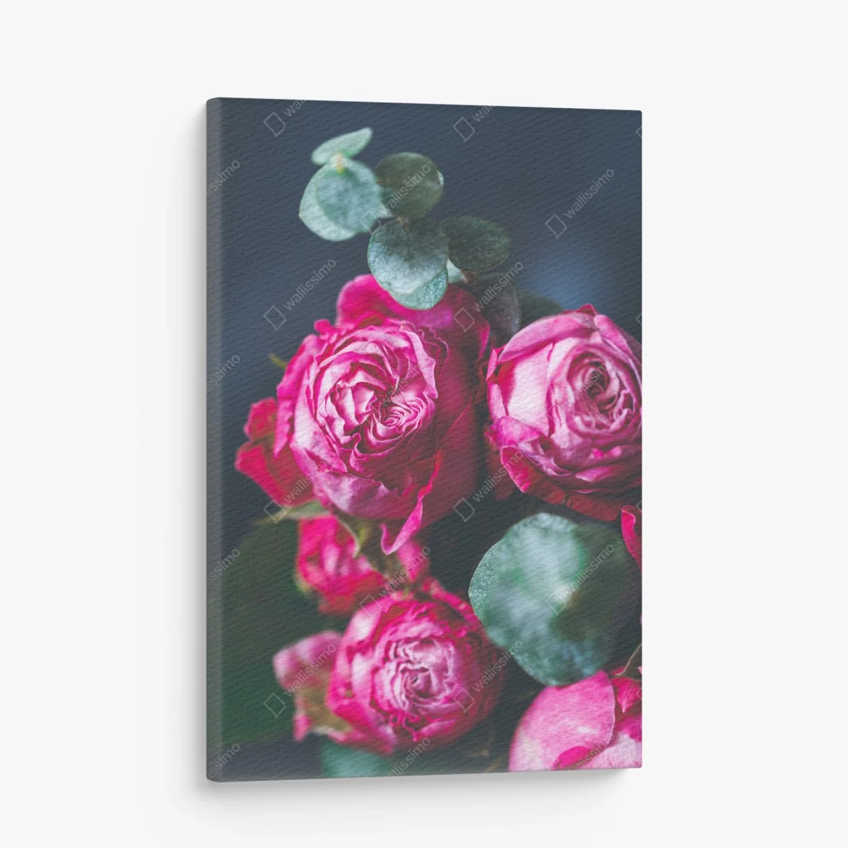 Leinwandbild rosenbouquet makroaufnahme – Wallnifity® Leinwandbild rosenbouquet makroaufnahme – Wallnifity®