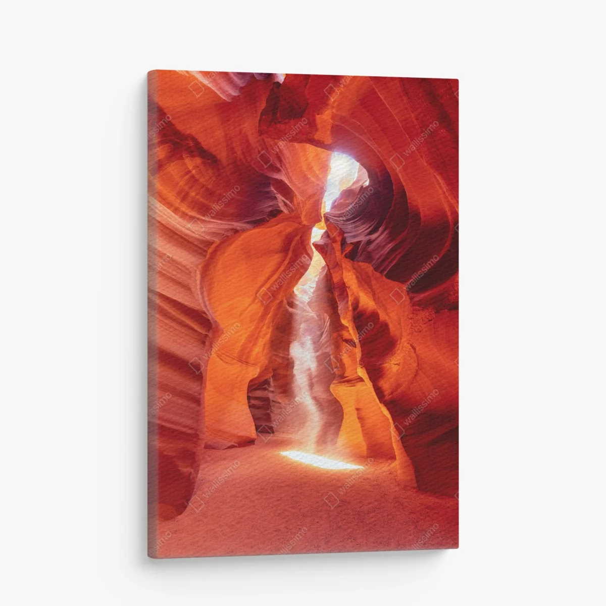 Leinwandbild sonnenstrahl in einer sandsteinschlucht – Wallnifity® Leinwandbild sonnenstrahl in einer sandsteinschlucht – Wallnifity®