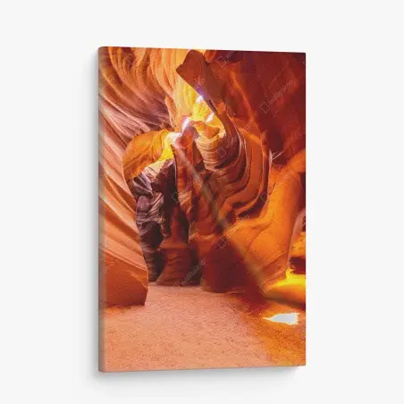 Leinwandbild Antelope Canyon licht und geschwungene sandsteinformen – Wallnifity®