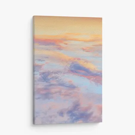Leinwandbild sanfter pastellhimmel bei sonnenaufgang – Wallnifity®