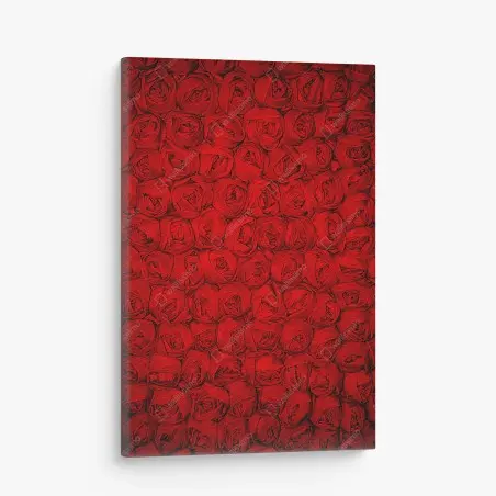 Leinwandbild endlose rote rosen – Wallnifity®