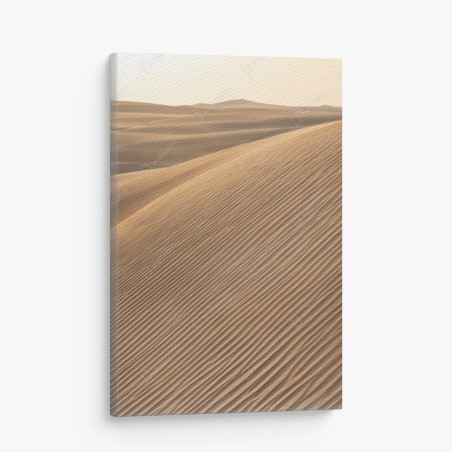 Leinwandbild goldene sanddünen minimalistisches landschaftsbild – Wallnifity®