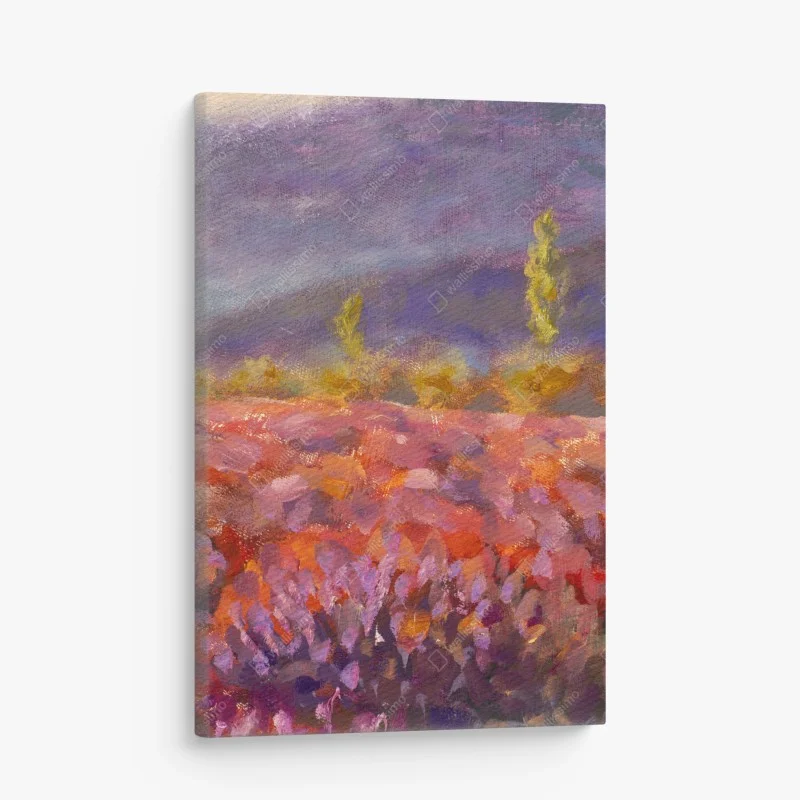 Leinwandbild Provence lavendelfeld gemälde