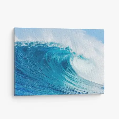 Leinwandbild majestätische blaue ozeanwelle – Wallnifity®