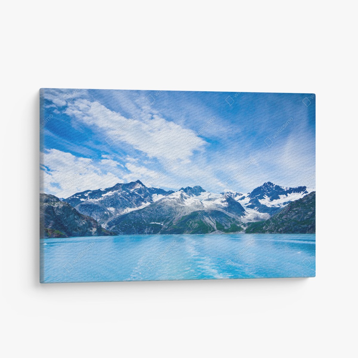 Leinwandbild schneebedeckte gipfel in Glacier Bay, Alaska – Wallnifity®