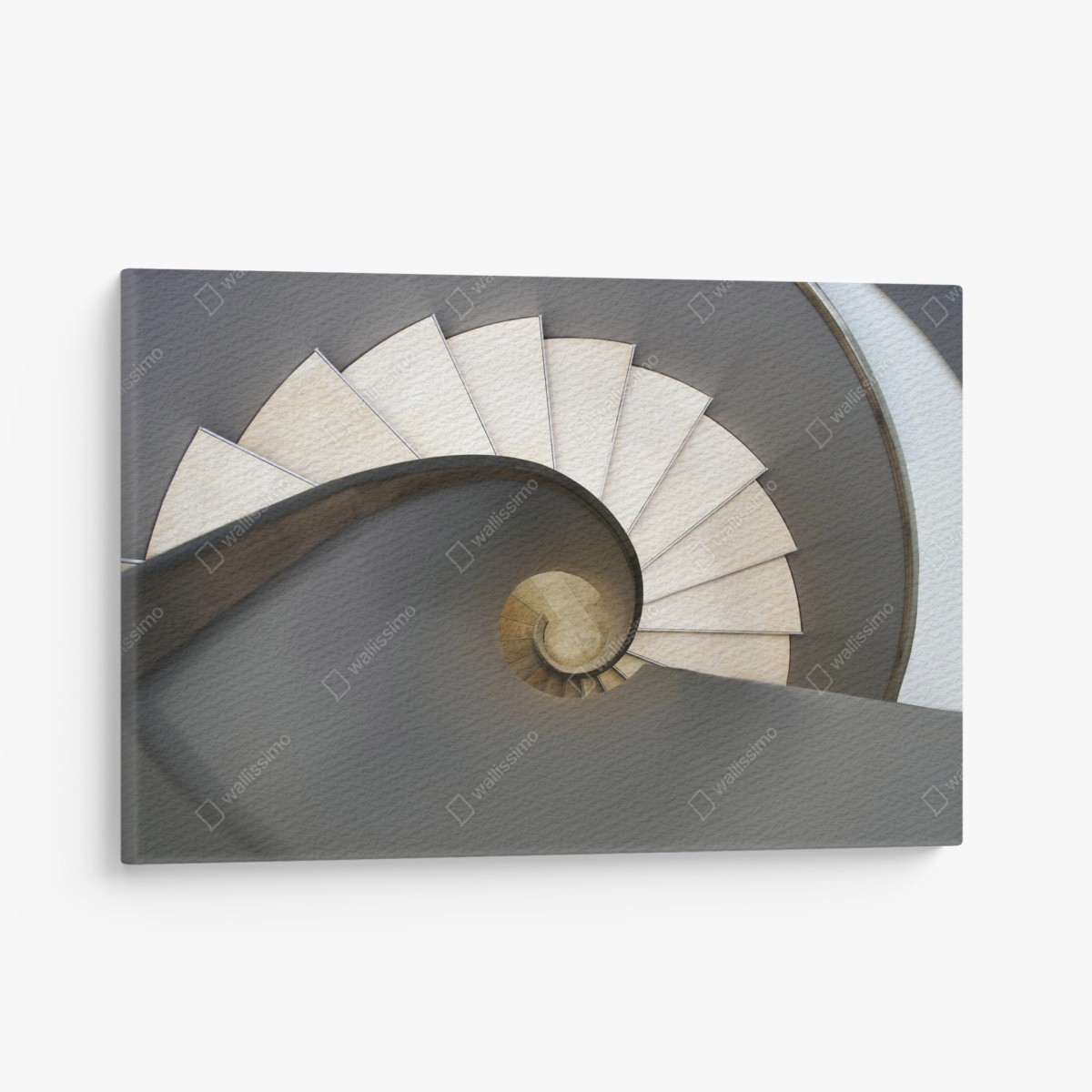 Leinwandbild spiraltreppe abstrakte komposition – Wallnifity®
