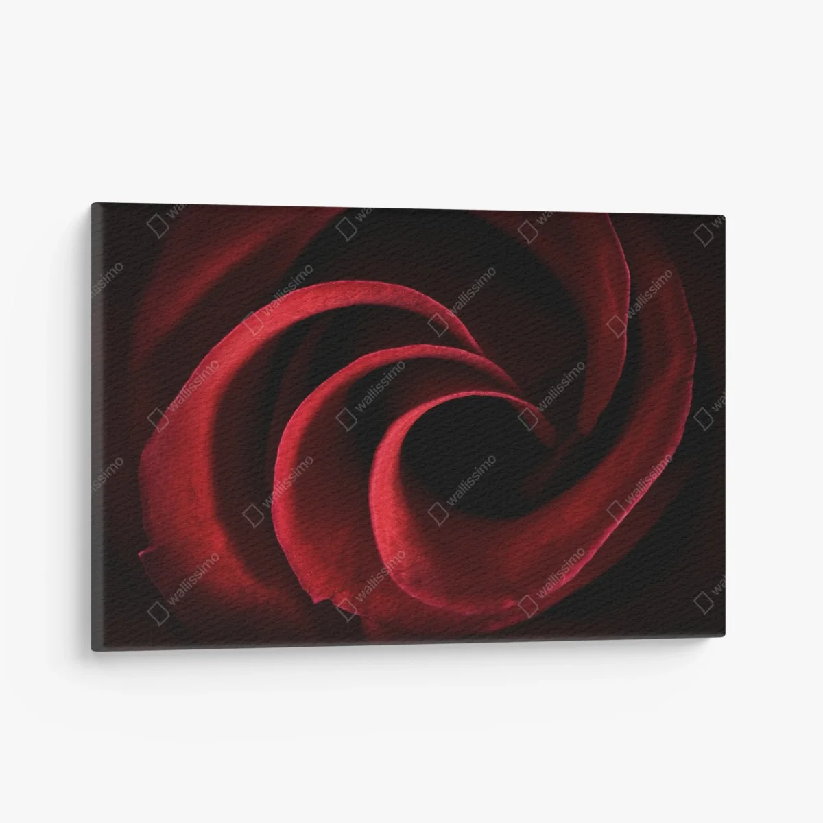 Leinwandbild spirale aus tiefroten rosenblättern – Wallnifity® Leinwandbild spirale aus tiefroten rosenblättern – Wallnifity®