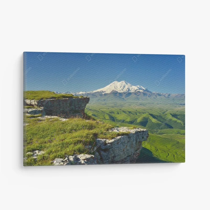 Leinwandbild majestätischer Elbrus am morgen