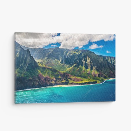 Leinwandbild majestätische küstenlandschaft Hawaii – Wallnifity®