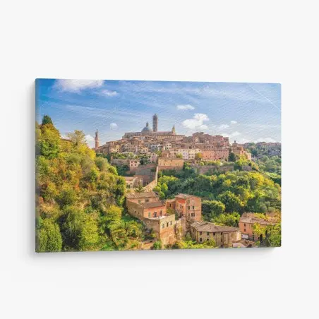 Leinwandbild Siena stadtpanorama, Italien – Wallnifity®