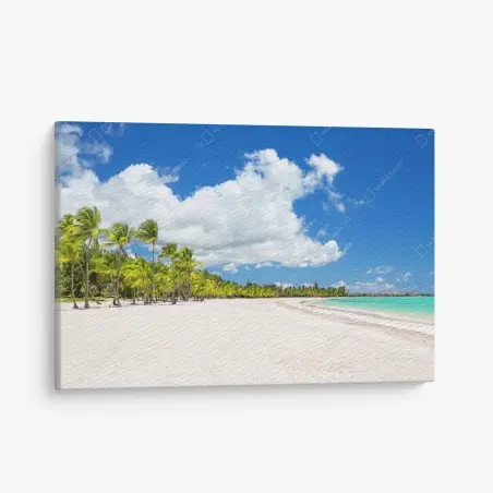 Leinwandbild tropischer strand in Punta Cana – Wallnifity®